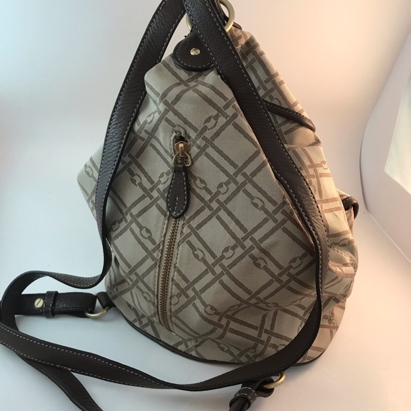 Jones New York Backpack/Shoulder bag Fabric and Leather - Picture 6 of 8